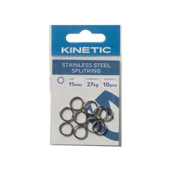 Rõngad KINETIC Stainless Steel Splitring 9mm 10pcs