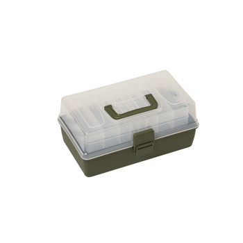 Kalastuskast KINETIC Tackle Box 3 sahtliga 36,8x21,4x20cm M Clear/Green