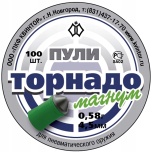 Õhkrelva kuulid Kvintor Tornado 4,5mm, 0,58g 100tk