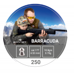 Õhkrelva kuulid BORNER Barracuda cal 4,5mm 0,70g 250 tk