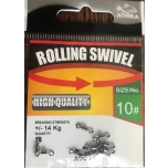 Pööral ATORA Rolling swivel nr.10 10tk