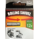 Pööral ATORA Rolling swivel nr.12 10tk