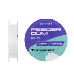Feeder kumm Brain F-Gum 0,8mm 12lb/6kg 10m Transparent
