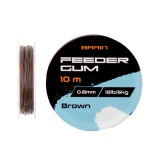 Feeder kumm Brain F-Gum 0,8mm 12lb/6kg 10m Brown