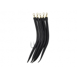 Rakendus KINETIC Gummi-Makk (pipar) #6/0 Black 5pcs