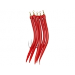Rakendus KINETIC Gummi-Makk (pipar) #4/0 Red 5pcs