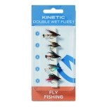 Putukad KINETIC Wet Flies Dubble Hook 1 5tk/pk