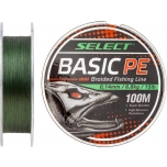 Шнур SELECT Basic PE 150m (dark green.) 0.20mm, 12.7kg