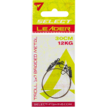 Leader SELECT trolling 1x7 30cm 12kg/0.3mm 2 pcs