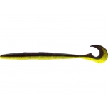 Võdik WESTIN Swimming Worm 13cm 5g Black/Chartreuse 5pcs