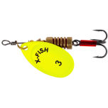 Spinner X-Fish Stark №3 6g Nikel UV lime