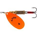 Spinner X-Fish Stark №4 9.5g Nikel UV orange
