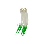 Rakendus KINETIC Gummi-Makk (pipar) #10/0 Glow 5pcs