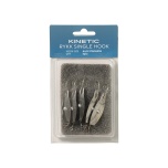 Rakenduse konksud KINETIC Rykk Single Hook #4/0 Stainless/Red 5pcs