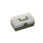 Kalastuskast KINETIC Tackle Box 3 sahtliga 36,8x21,4x20cm M Clear/Green