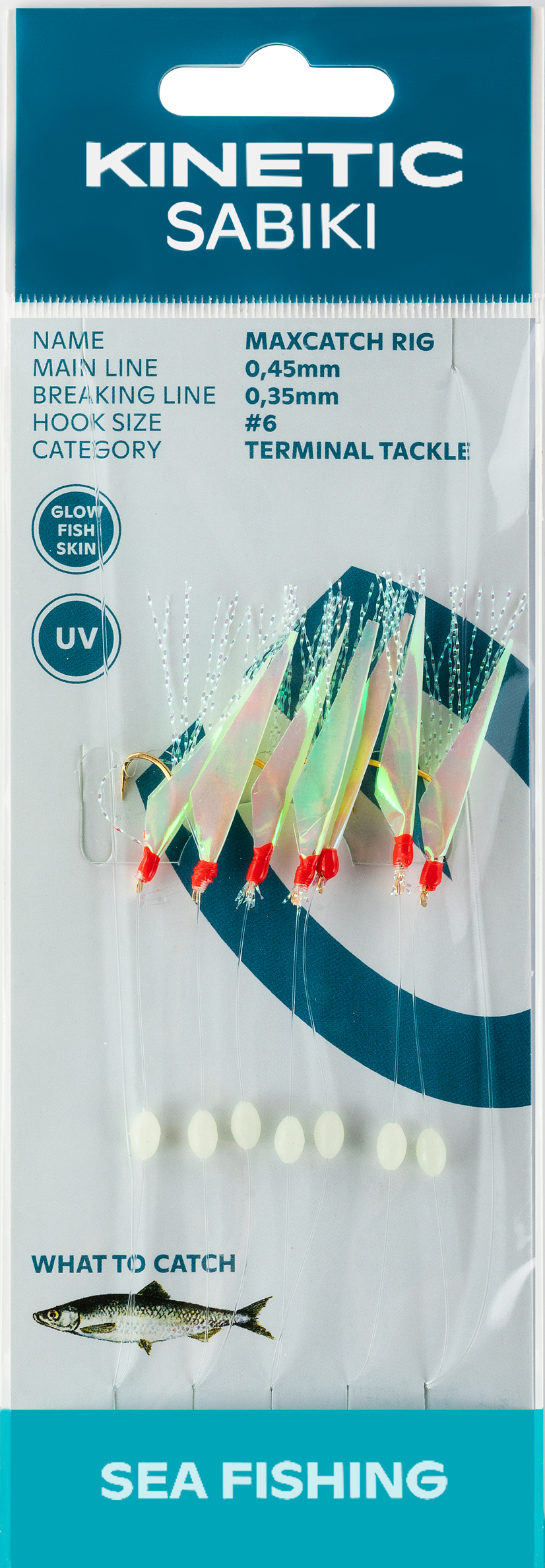 Rakendus KINETIC MaxCatch #6 Glow Fishskin/Mix