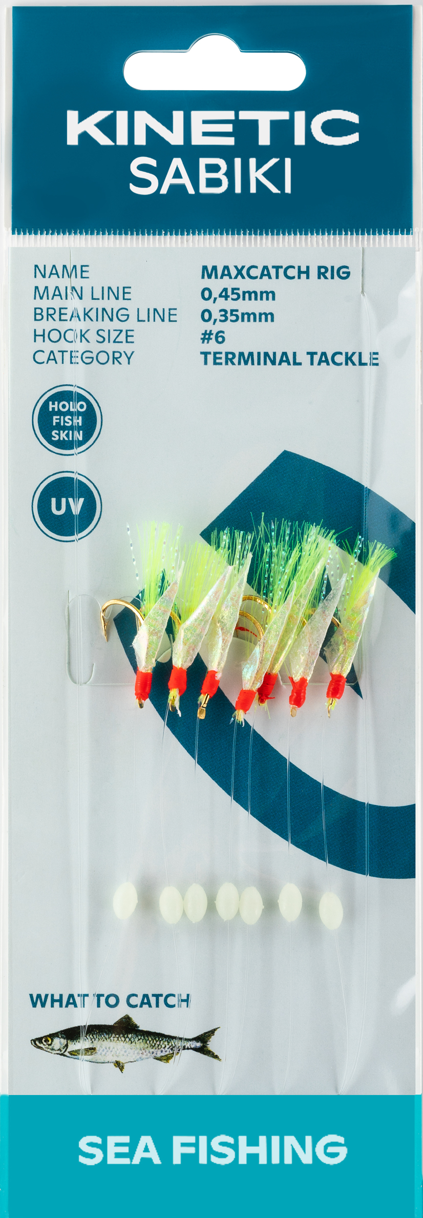 Rakendus KINETIC MaxCatch #6 Holo Fishskin/Yellow Flash